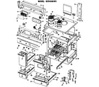 Hotpoint RC548*W3 range assembly diagram