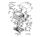GE JE1250GW02 oven & cabinet parts diagram