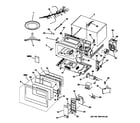 GE JE1660WA03 oven assembly diagram