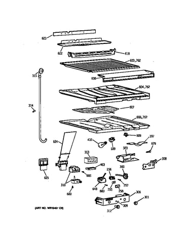 Compartment separator parts