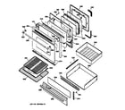 GE JGBP90MEA1BC door & drawer parts diagram