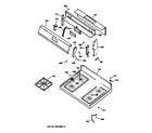 GE JGBS22BEA2AD control panel & cooktop diagram