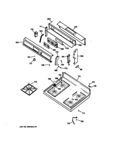 Control panel & cooktop