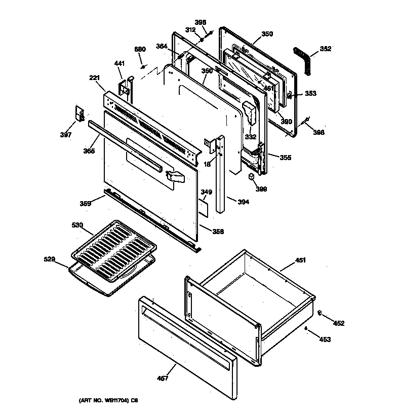 Door & drawer parts