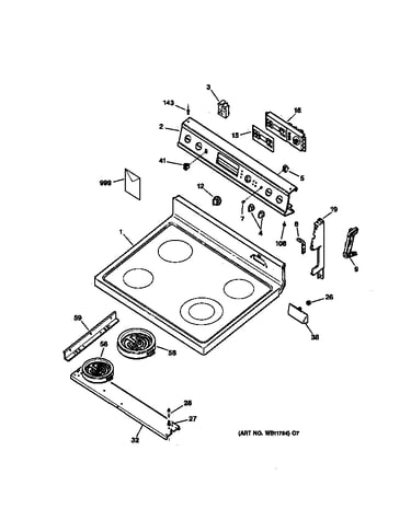 Control panel & cooktop