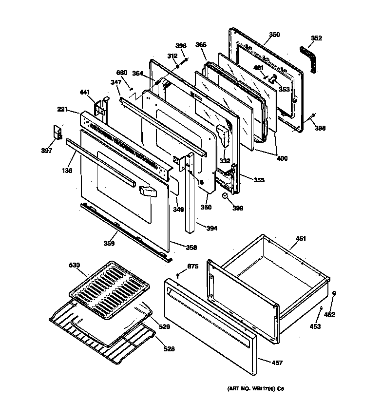 Door & drawer parts