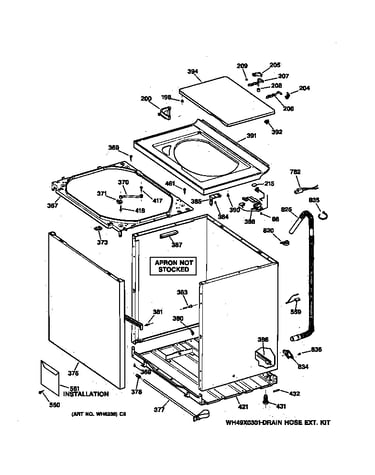 Cabinet, cover & front panel