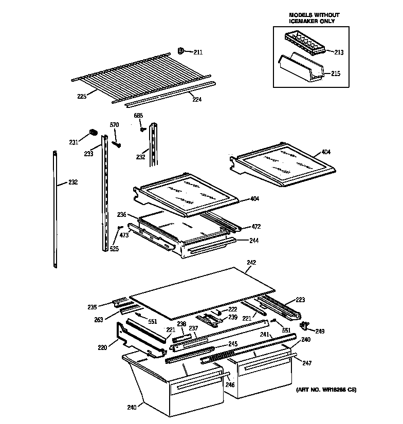 Shelf parts