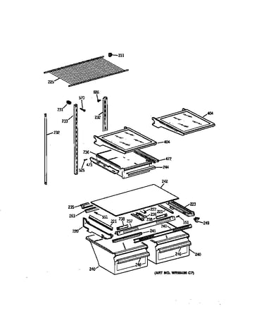 Shelf parts