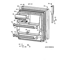 GE TBX18JABQRBB fresh food door diagram