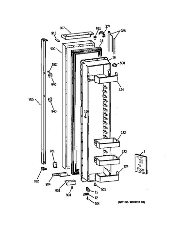 Freezer door