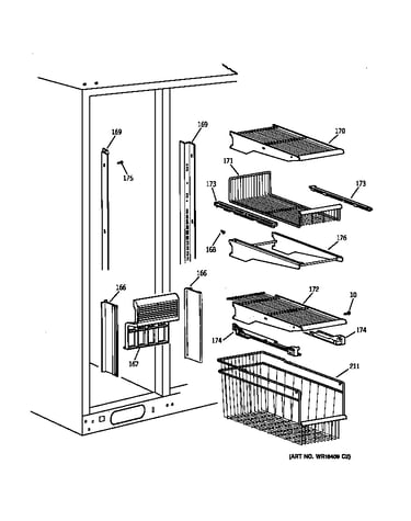 Freezer shelves