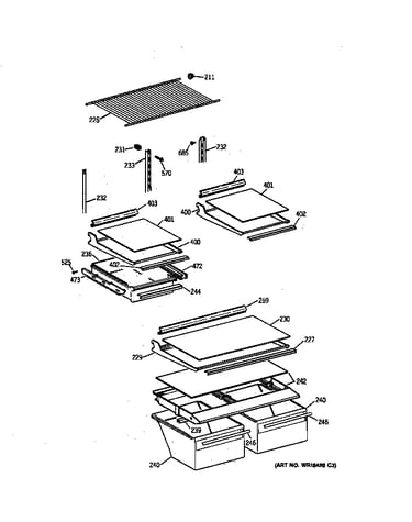 Shelf parts