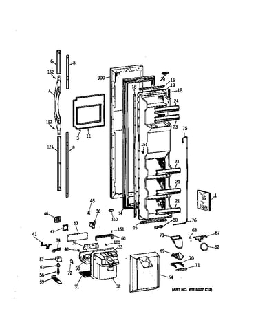 Freezer door