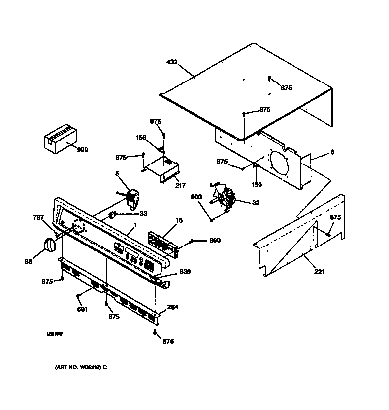 CONTROL PANEL & TOP