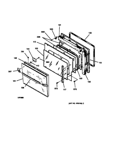 Oven door