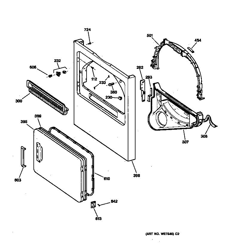 Front panel & door