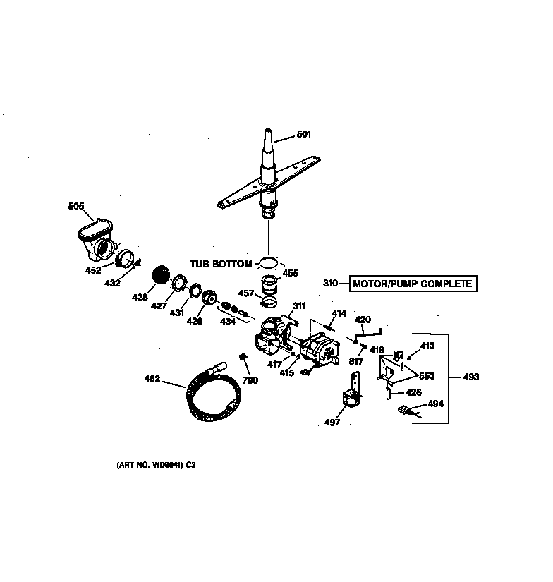 Motor-pump mechanism
