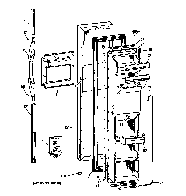 Freezer door