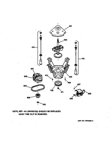 Suspension, pump & drive components