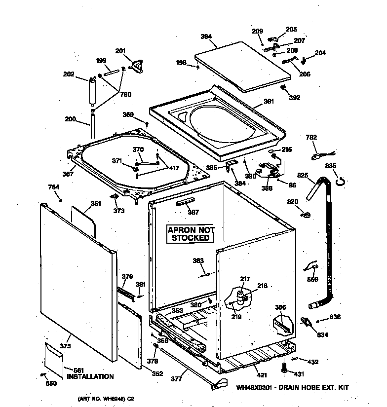 Cabinet, cover & front panel