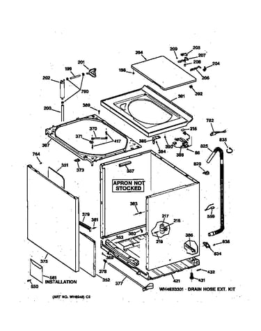 Cabinet, cover & front panel