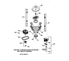 GE WPSQ3120T5AA suspension, pump & drive components diagram