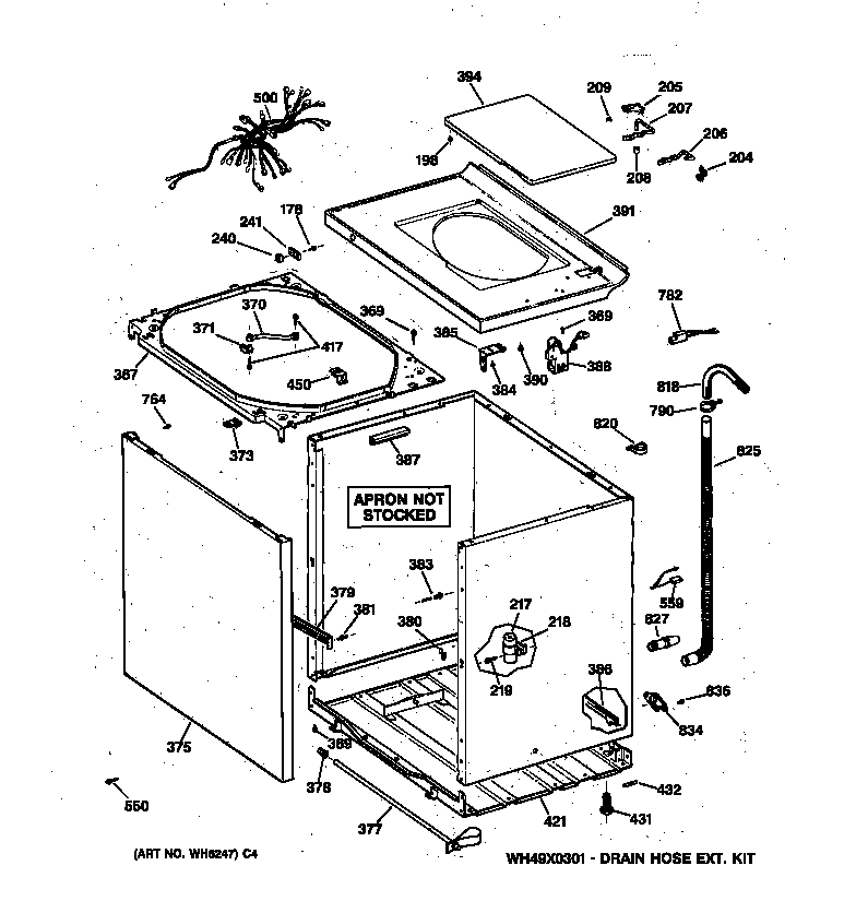 Cabinet, cover & front panel