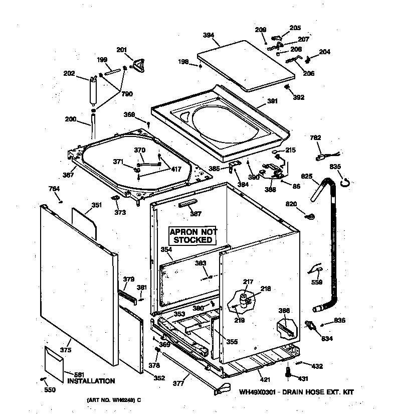 Cabinet, cover & front panel