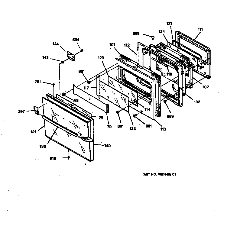 Oven door