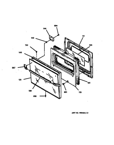 Oven door
