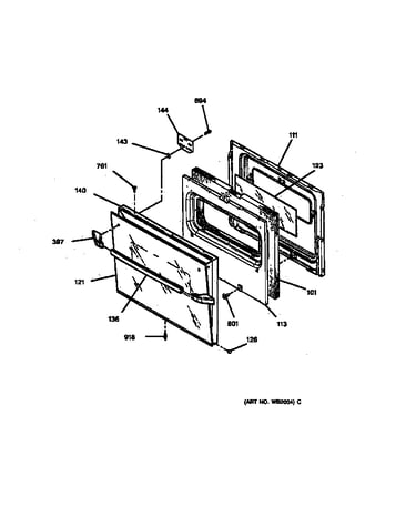 Oven door
