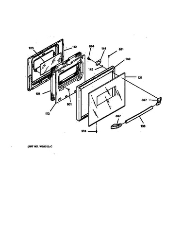 Oven door