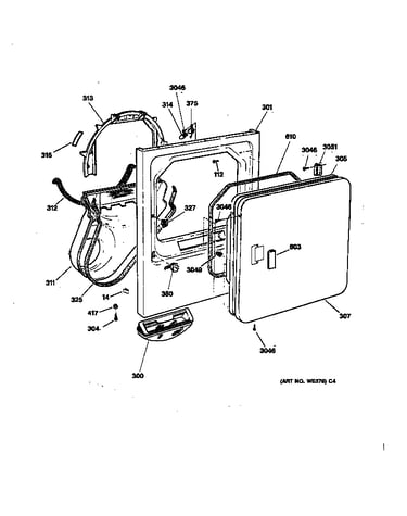 Front panel & door