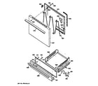 GE JGBS04PPW1WH door & drawer parts diagram