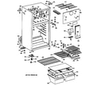 GE TBT16DAXPRAD cabinet diagram