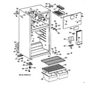 GE TBT16SAXPRWH cabinet diagram