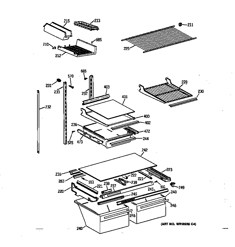 Shelf parts