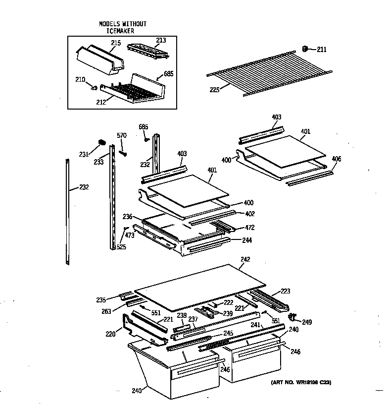 Shelf parts