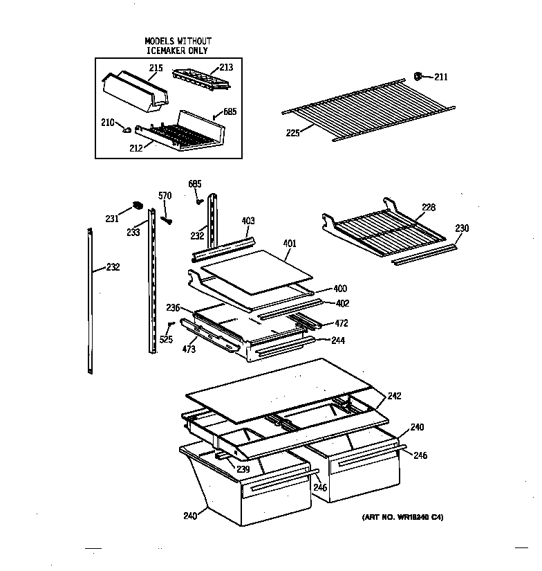 Shelf parts