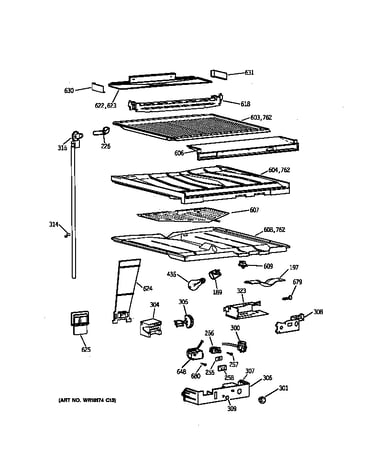 Compartment separator parts