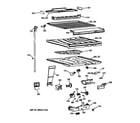 GE TBK18JAXMRAA compartment separator parts diagram
