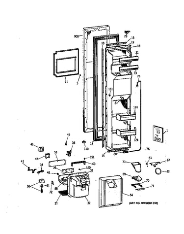 Freezer door