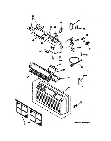 Controls & grill assembly