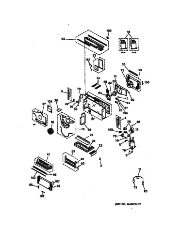 Motor, compressor & system components