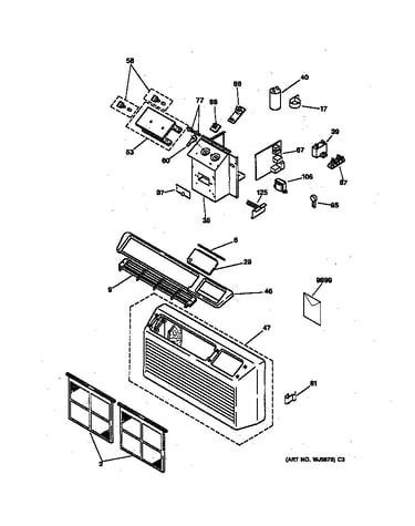 Controls & grill assembly