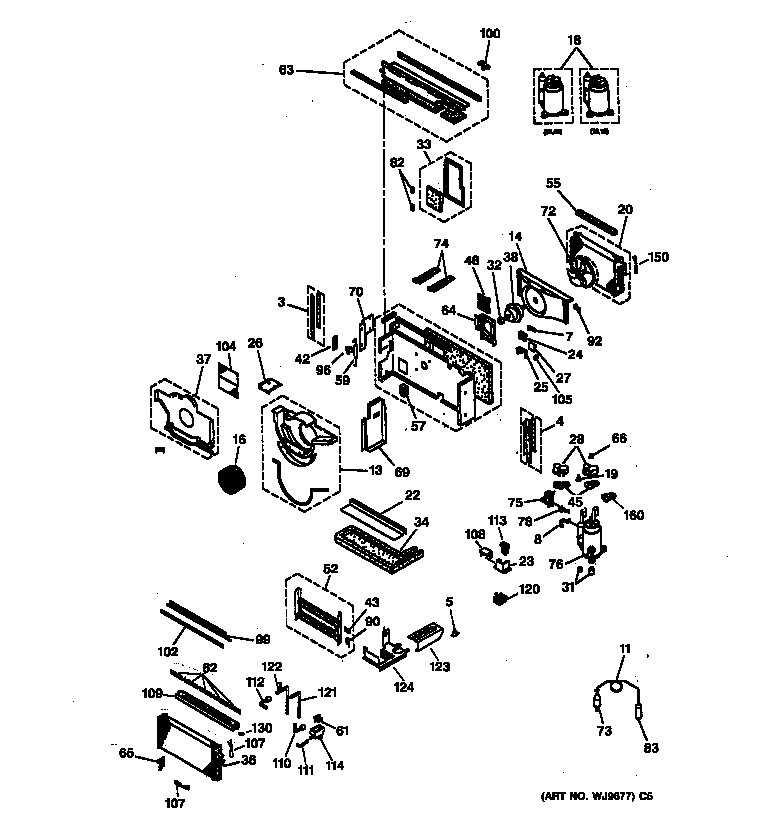 Motor, compressor & system components