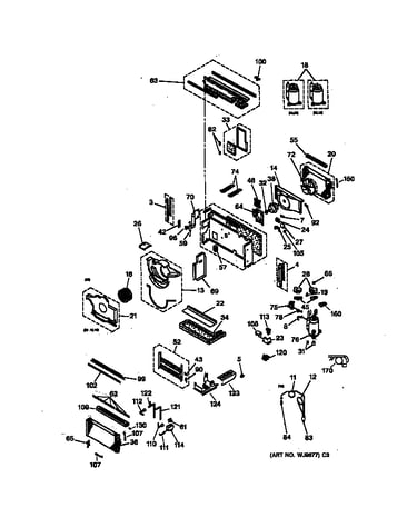 Motor, compressor & system components