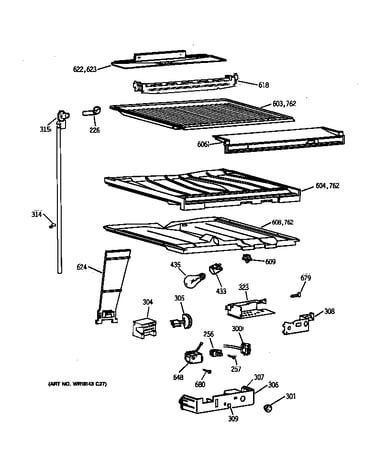 Compartment separator parts