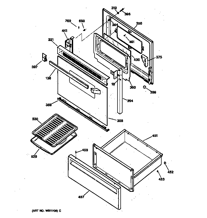 Door & drawer parts